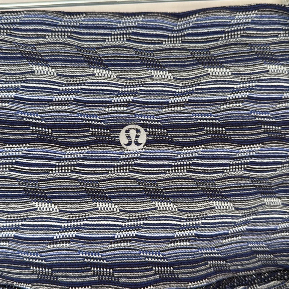 LULULEMON Wunder Under Pant III Space Dye Twist Sapphire Blue Size 4